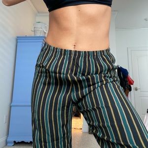 RARE Black Green and Gold Brandy Melville Pants
